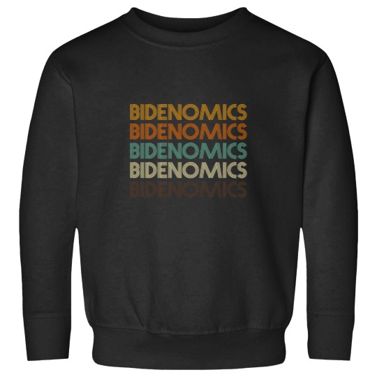 Discover Bidenomics Joe Retro Economy Family Chrismast Present Gift Sweatshirts