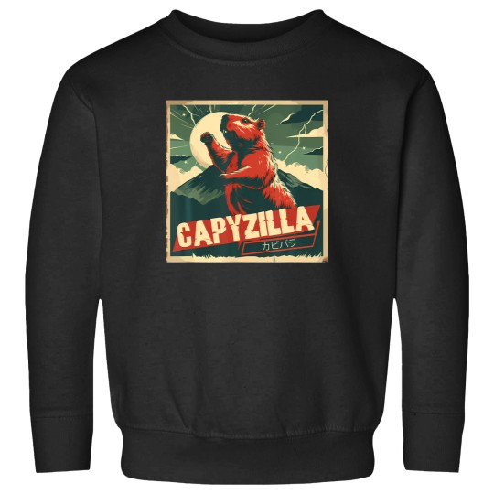 Discover Capybara Funny Capybara Rodent Capyzilla Funny Sweatshirts