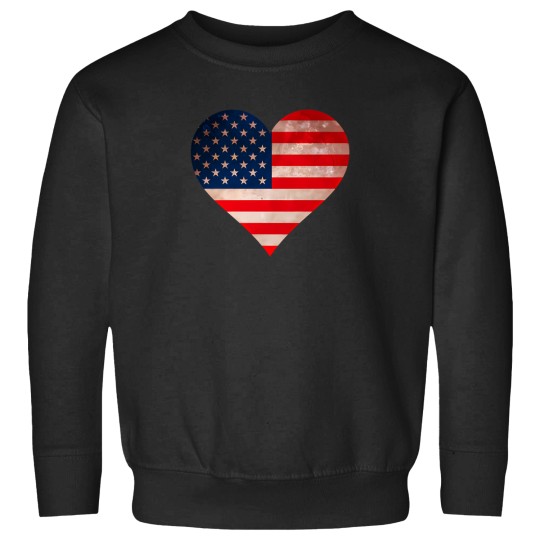 Discover Grunt-Usa-Flag-Heart-Patriotic-American-Flag-Worn-Flag-Pullover-Hoodie T-Shirt Sweatshirts