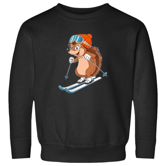 Discover Cute-Hedgehog-Skiing-In-Winter-Sports-T-Shirt Sweatshirts