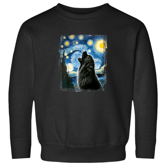 Discover Newfoundland-Dog-Artistic-Van-Gogh-Starry-Night-Newfoundland-T-Shirt Sweatshirts
