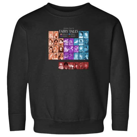 Discover Disneyyy-Princess-Periodic-Table-Fairy-Tales-Sweatshirt-Sweatshirt Sweatshirts
