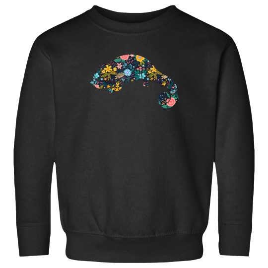 Discover Floral Chameleons Silhouette Girls Chameleons Lizard Sweatshirts