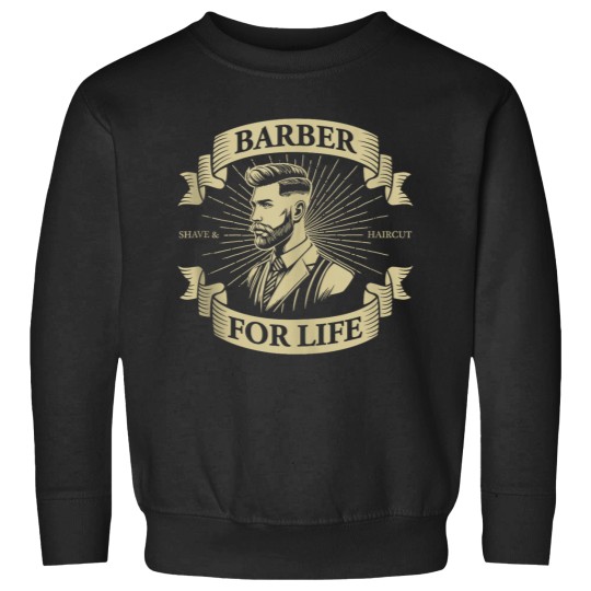Discover Classic Barber For Life Grooming Enthusiasts Mens Sweatshirts