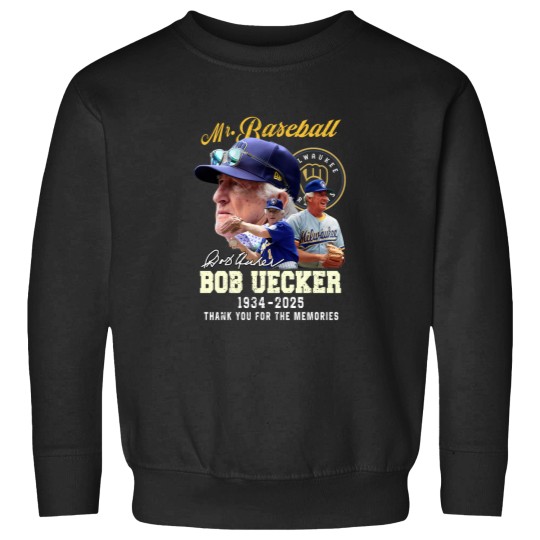 Discover Bob Uecker Baseball 1934-2025 Thank You T- Sweatshirts