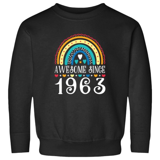 Discover Awesome Since 1963 60Th Family Chrismast Present Gift Sweatshirts