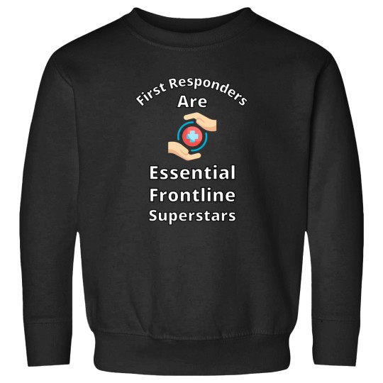 Discover First-Responders-Are-Essential-Frontline-Superstars-Active-T-Shirt Sweatshirts