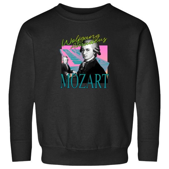 Discover Wolfgang Amadeus Mozart - Retro 80'S Neon Synth Wave Band Tee 1203 Sweatshirts