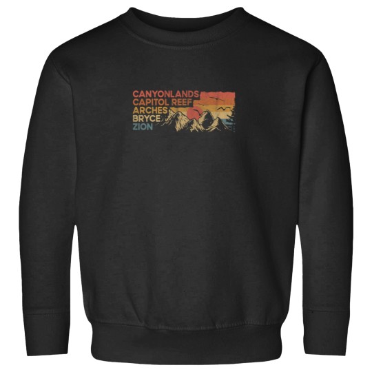 Discover Vintage utah national parks Moab utah mighty five souvenir Sweatshirts