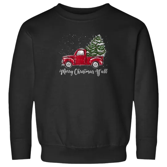 Discover Red-Truck-Christmas-Shirt---Merry-Christmas-Yall-T-Shirt Sweatshirts
