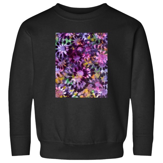 Discover Abstract Purple Flowers Sweatshirts