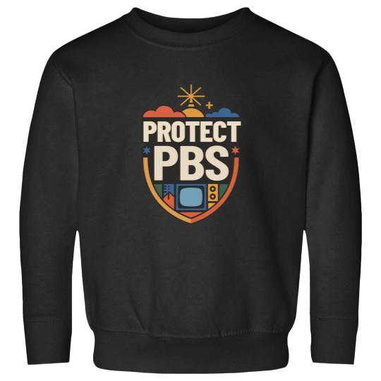 Discover Protect PBS Sweatshirts, PBS Unisex Sweatshirts, Political Protest Sweatshirts, Save Public Broadcasting, Anti Trump Sweatshirts