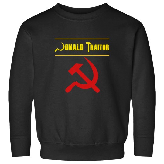 Discover Anti Trump Treason Summit Tre45on Traitor Trump, Putin Hammer &amp_ Sickle Sweatshirts