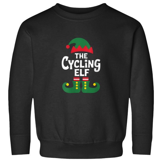 Discover Womens Cycling Elf Christmas Xmas Holiday Bicycl Sweatshirts