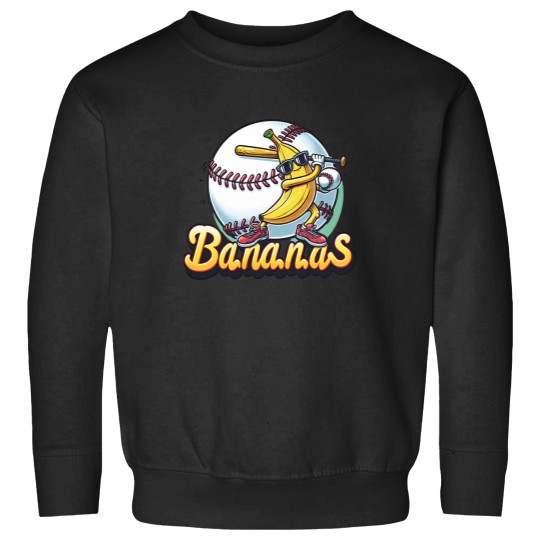 Discover Let's Go Bananas Baseball Sweatshirts, Sports Team Mascot Sweatshirts