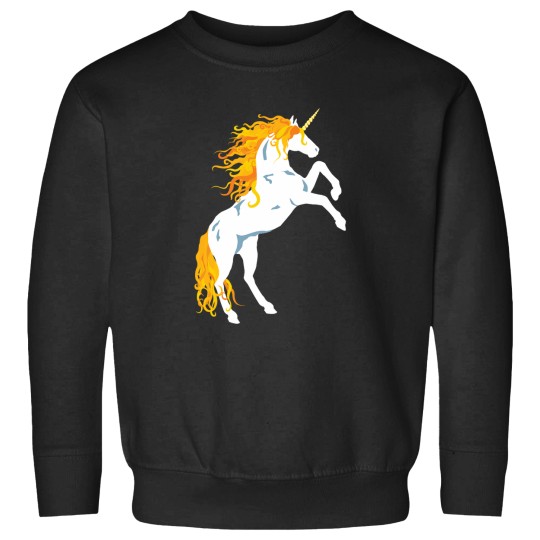 Discover Golden Maned White Unicorn Sweatshirts