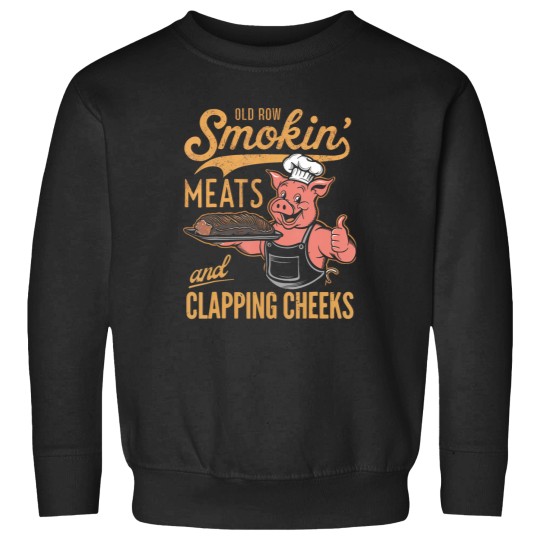 Discover Old Row Smokin Meats And Clapping Cheeks Funny BBQ Sweatshirts