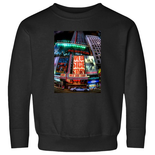 Discover Times Square, New York City, Broadway shows, Neon Lights, Modern Times Square, 42nd Street,Graphic Sweatshirts