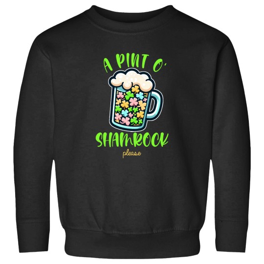Discover A Pint of Shamrock Please Sweatshirts