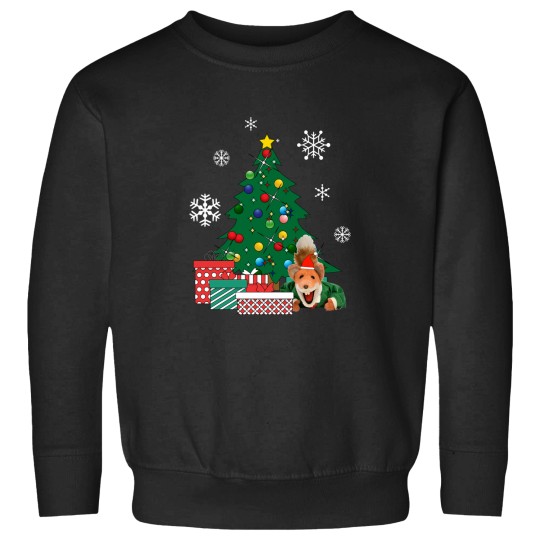 Discover Basil Brush Around The christmass Tree Sweatshirts