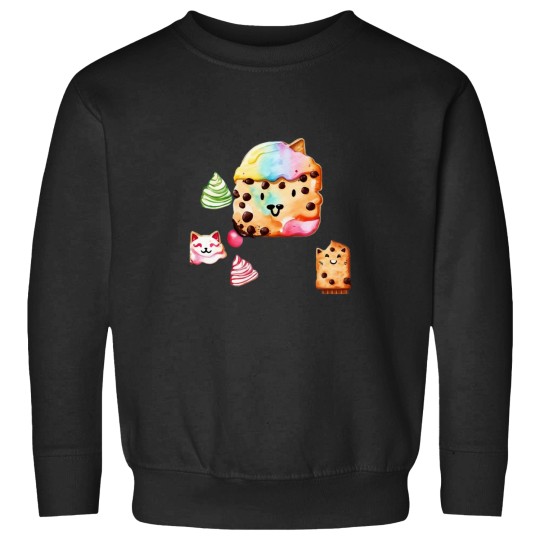 Discover CatCookie Chocolate Cookie Face Sweatshirts
