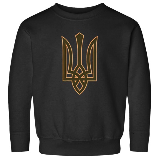 Discover Olive Ukrainian Trident Symbol On The Heart - Ukraine Tryzub Sweatshirts