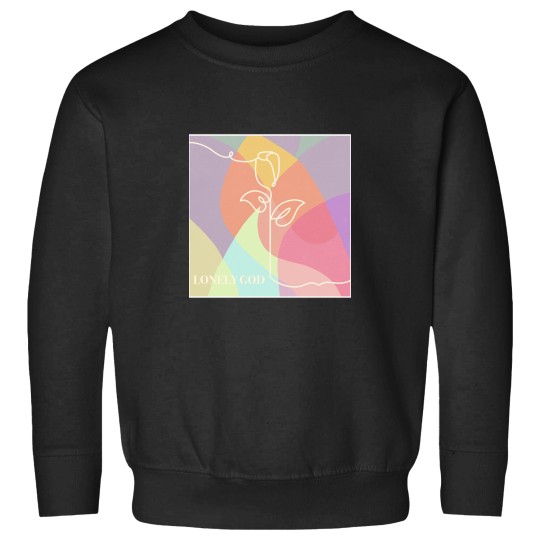 Discover Lonely God album cover doodle with font Sweatshirts