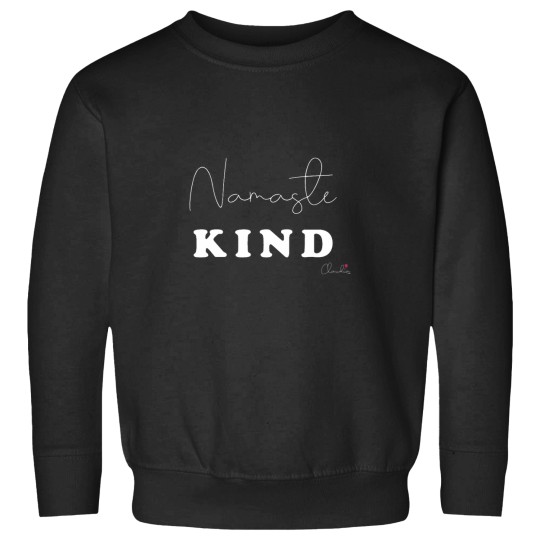 Discover Namaste Kind Black n White Design Print Sweatshirts