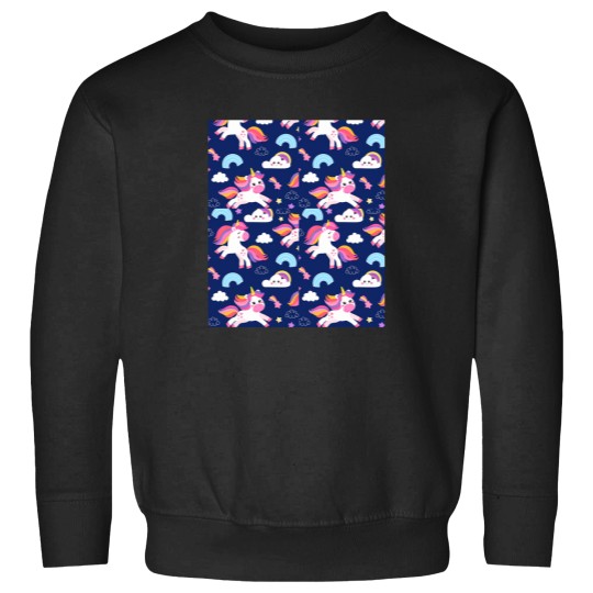 Discover Colorful Seamless With Unicorns Sweatshirts