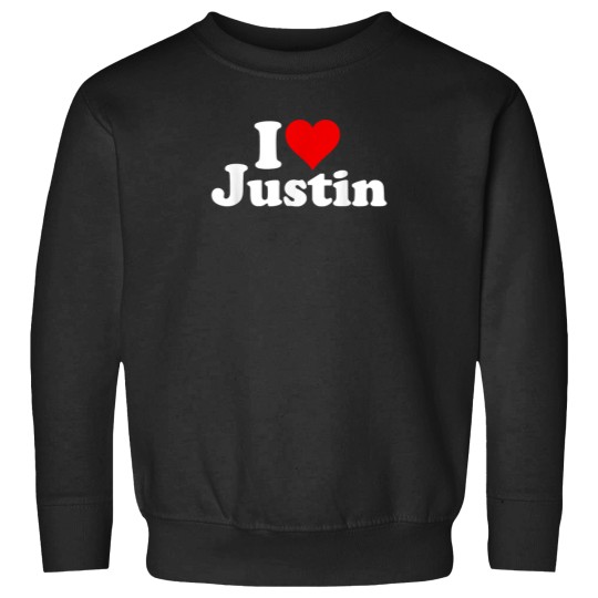 Discover I LOVE HEART JUSTIN Sweatshirts