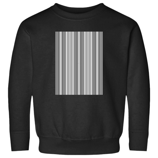 Discover Monochrome Slimming Effects Vertical Balanced Stripes Sweatshirts