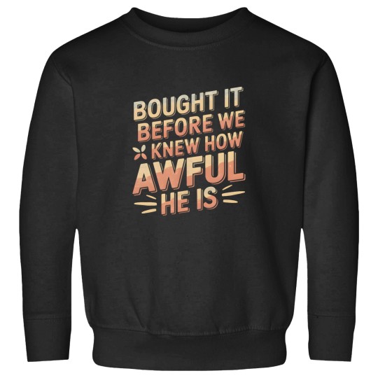 Discover teslas Bumper Bought it Before We Knew How Awful He Is Sweatshirts