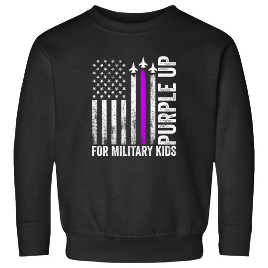 Discover purple up for military military child month ua flag Sweatshirts