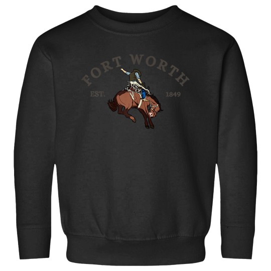 Discover Fort Worth Texass Established 1849 Cowboy Sweatshirts