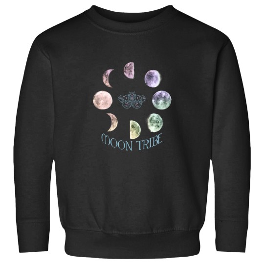 Discover moons Tribe with Moth and moons Phases Sweatshirts