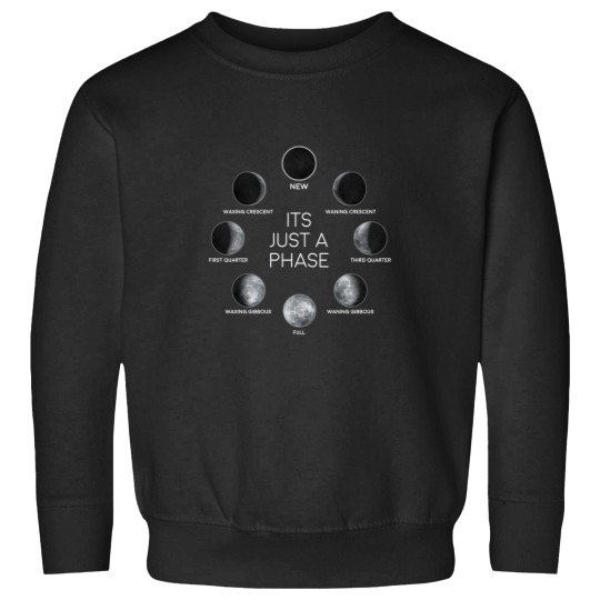 Discover Just A Phase Moon Lunar Space  Family Chrismast Present Gift Sweatshirts
