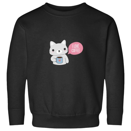 Discover Cute Coffee Cat Sweatshirts