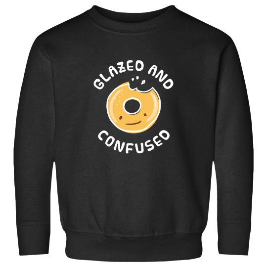 Discover Donut Glazed And Confused - funnys Doughnut Kawaii - Cake Eating Sweatshirts