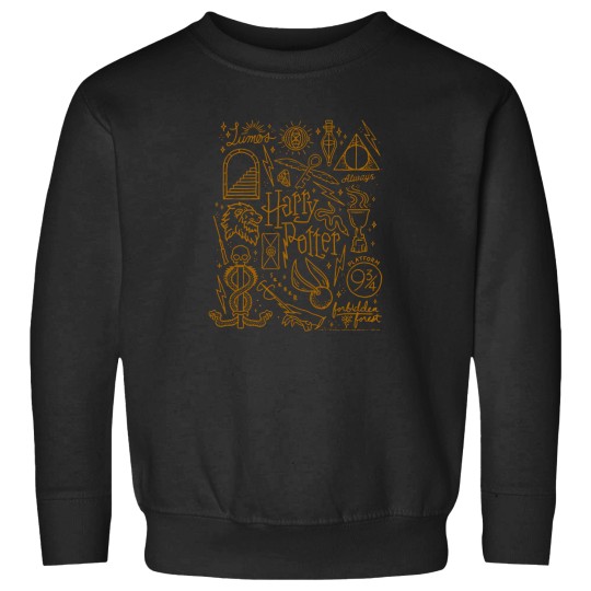 Discover Harry-Potter-Deathly-Hallows-2-Icon-Collage-Poster-Long-Sleeve-T-Shirt Sweatshirts