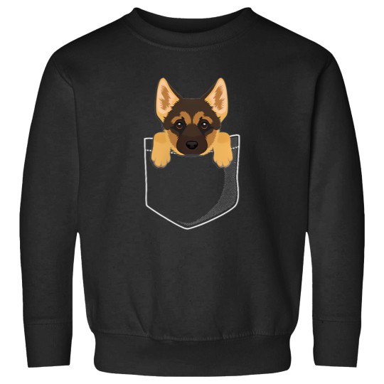 Discover Pocket German Shepherd Puppy Cute Dog Lover Sweatshirts