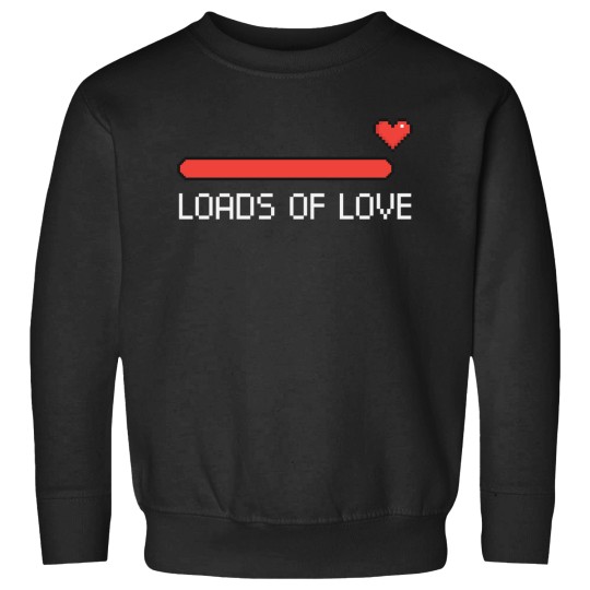 Discover Loads Of Love Valentines Day Hearts Truck Boys Kids Toddler_1 Sweatshirts