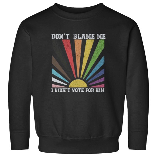 Discover Dont blame me I didnt vote for him rainbow Sweatshirts