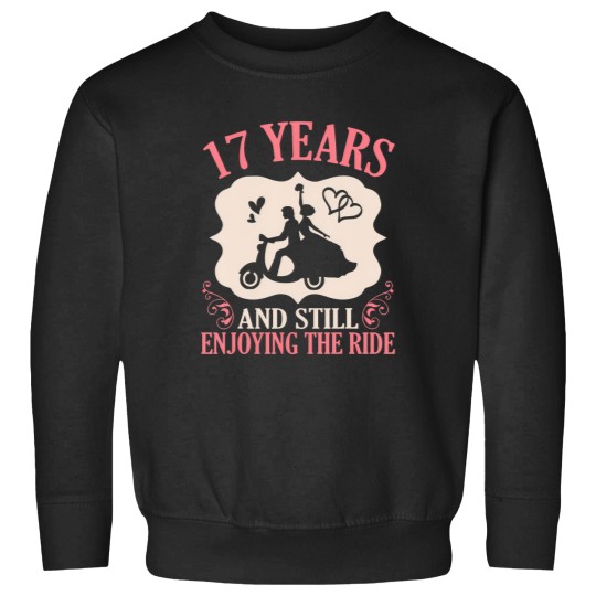 Discover Husband Wife 17 Years And Still Enjoying The Ride Motorbike Sweatshirts