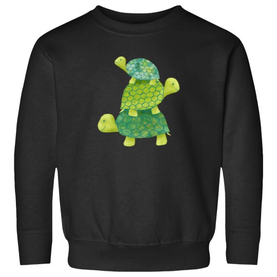 Discover Cute Turtle Stack In Teal Lime Green And Turquoise Baseball  Sleeve T-Shirt 31 Sweatshirts