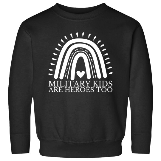 Discover Military Kids Are Heroes Too Purple Up Military Child Month Sweatshirts