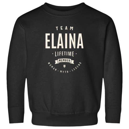 Discover Team-Elaina-Lifetime-Member-Funny-Name-Elaina-T-Shirt Sweatshirts