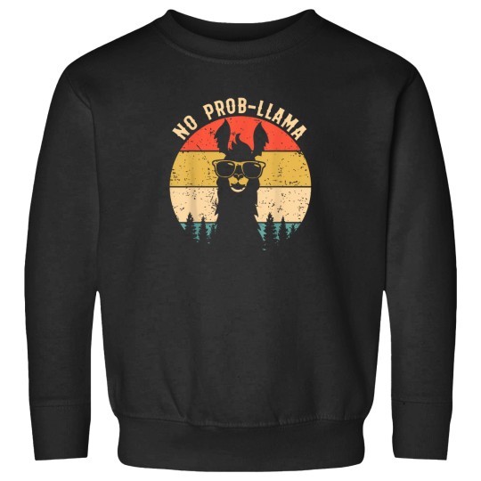 Discover No-Prob-Llama---Vintage-Llama-Alpaca---T-Shirt Sweatshirts