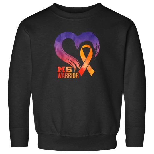 Discover Ms-Warrior-Heart-Multiple-Sclerosis-Awareness-Month-T-Shirt Sweatshirts