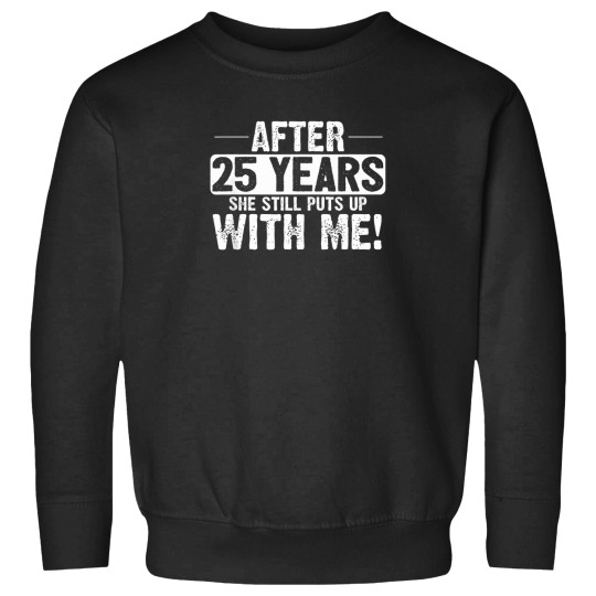 Discover 25Th-Anniversary-T-Shirt-25-Years-Marriage-Husband-Gift Sweatshirts
