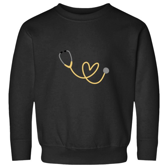 Discover Yellow Heart Stethoscope actives Sweatshirts